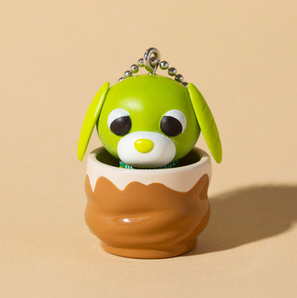 Ocha-Ken Cup In Figure Mascot Tea Dog Keychain Gacha Gashapon Complete Set