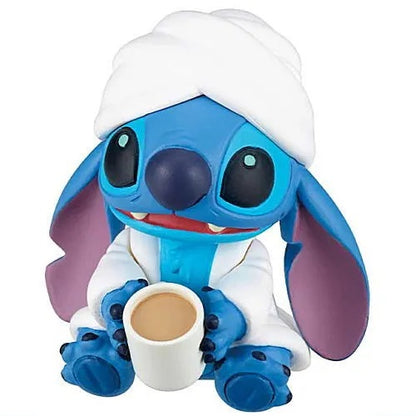 Disney Character Stitch Relaxing Bath Time Mini Figure Gacha Gashapon Complete Set