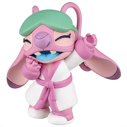 Disney Character Stitch Relaxing Bath Time Mini Figure Gacha Gashapon Complete Set