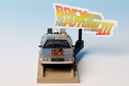 Hobby Gacha EX Back to the Future DeLorean 1/64 Scale Mini Figure Gacha Gashapon Complete Set