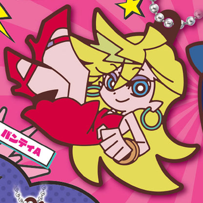 New PANTY & STOCKING with GARTERBELT Sutten Kororin Rubber Mascot Keychain Gashapon Capsule Toy Complete Set