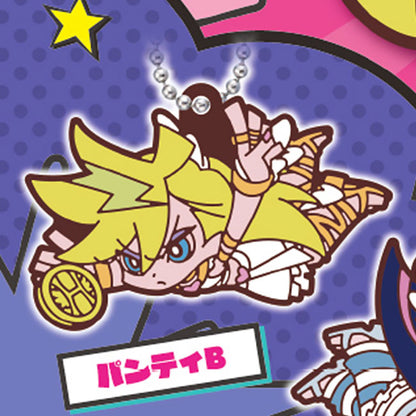 New PANTY & STOCKING with GARTERBELT Sutten Kororin Rubber Mascot Keychain Gashapon Capsule Toy Complete Set