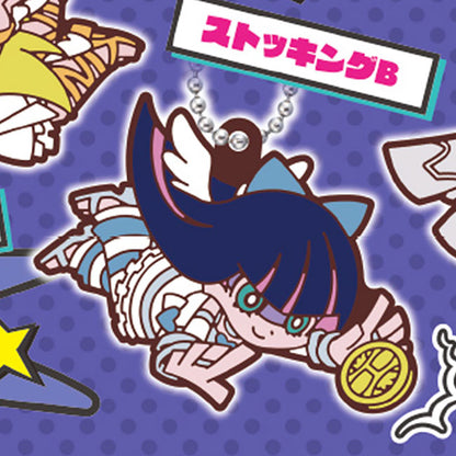 New PANTY & STOCKING with GARTERBELT Sutten Kororin Rubber Mascot Keychain Gashapon Capsule Toy Complete Set