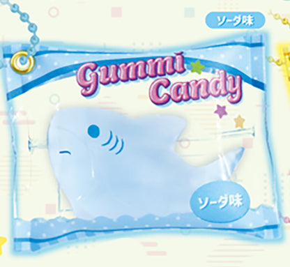 Leonardo Shark Collection Gummy Candy Mascot Keychain Gacha Gashapon Complete Set