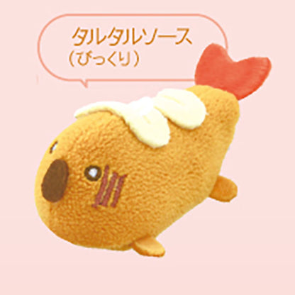 The Fried Shrimp That Realized It Was A Black Tiger Prawn Fluffy Plush Keychain Gacha Gashapon Complete Set