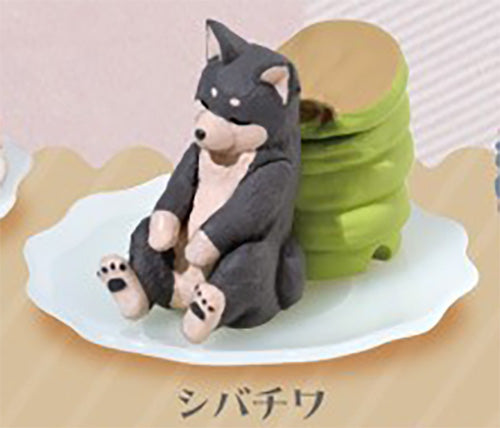 Oyasumix 2 Sleeping Pancake Dog Cord Keeper Figure Gacha Gashapon Complete Set
