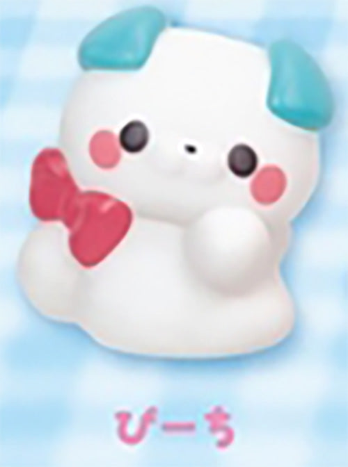 Sukutto Tacchi-san Osuwari Light Up Puppy Figure  Gacha Gashapon Complete Set