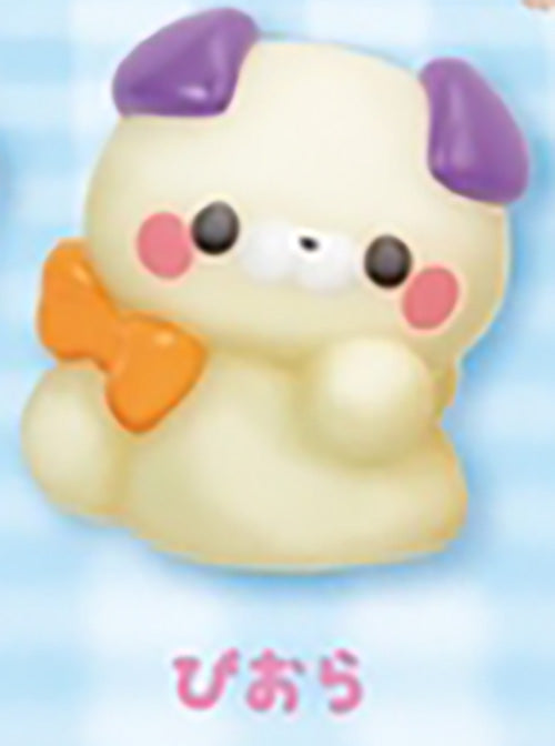 Sukutto Tacchi-san Osuwari Light Up Puppy Figure  Gacha Gashapon Complete Set