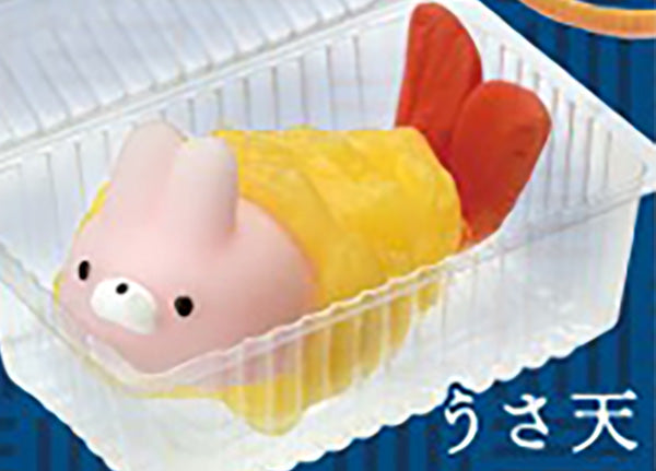 Animal Ebiten Shrimp Tempura Takeout Box Mochi Stretch Figure Gacha Gashapon Complete Set
