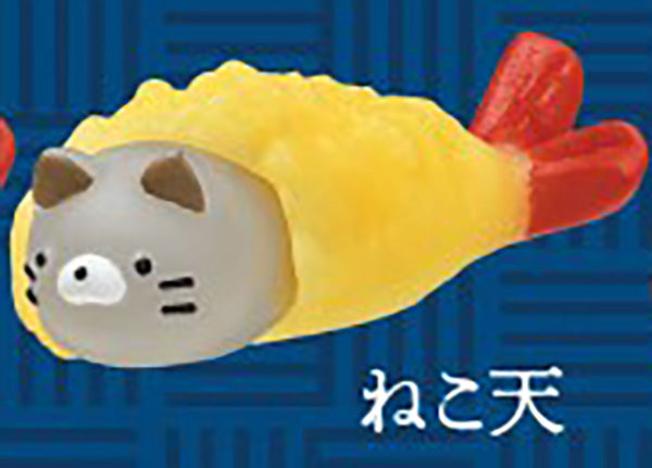Animal Ebiten Shrimp Tempura Takeout Box Mochi Stretch Figure Gacha Gashapon Complete Set