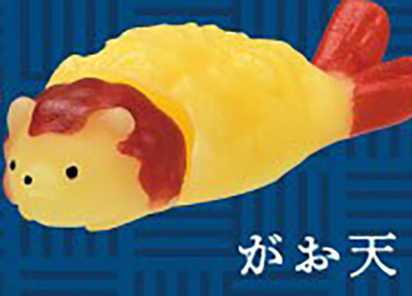 Animal Ebiten Shrimp Tempura Takeout Box Mochi Stretch Figure Gacha Gashapon Complete Set