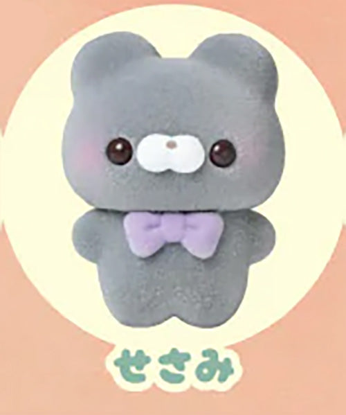 Sukutto Tacchi-san Fuwa Fuwa Sofubi Mascot Fuzzy Vinyl Figure ~Kuma-san and Friends~ Gacha Gashapon Complete Set