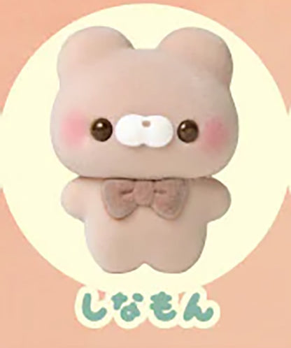 Sukutto Tacchi-san Fuwa Fuwa Sofubi Mascot Fuzzy Vinyl Figure ~Kuma-san and Friends~ Gacha Gashapon Complete Set