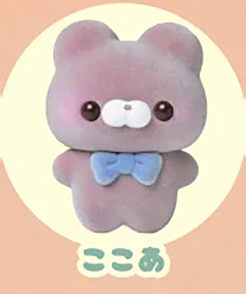 Sukutto Tacchi-san Fuwa Fuwa Sofubi Mascot Fuzzy Vinyl Figure ~Kuma-san and Friends~ Gacha Gashapon Complete Set