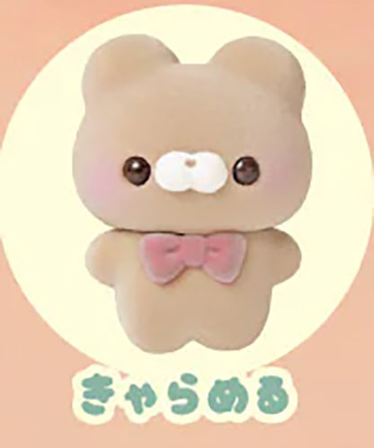 Sukutto Tacchi-san Fuwa Fuwa Sofubi Mascot Fuzzy Vinyl Figure ~Kuma-san and Friends~ Gacha Gashapon Complete Set