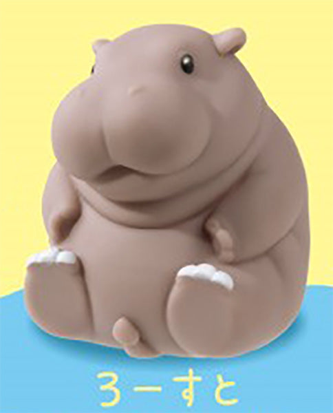 Pukyuu! Hippo Mini Figure Gacha Gashapon Complete Set