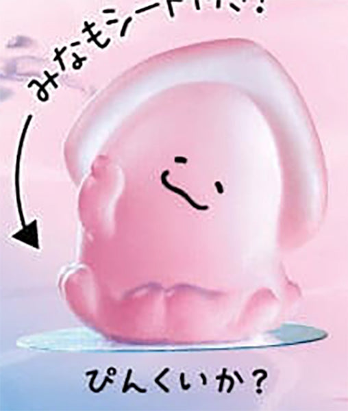 Yawaraka Ika? 2 Soft Squid Mochi Figure Gacha Gashapon Complete Set