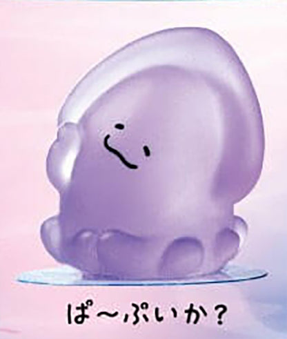 Yawaraka Ika? 2 Soft Squid Mochi Figure Gacha Gashapon Complete Set