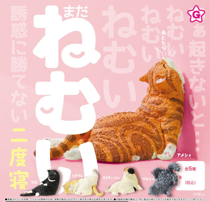 Sleepy, Sleepy, Still Sleepy, Second Nap Sleeping Cat Figure Gacha Gashapon Complete Set