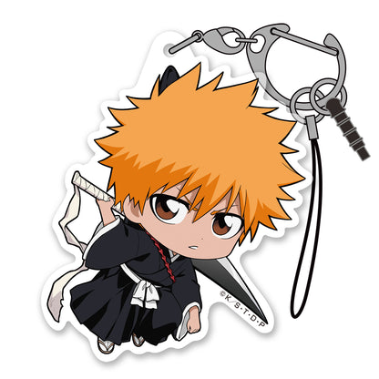 BLEACH - Kurosaki Ichigo - Tsumamare Pinched Acrylic Strap Keychain