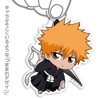 BLEACH - Kurosaki Ichigo - Tsumamare Pinched Acrylic Strap Keychain