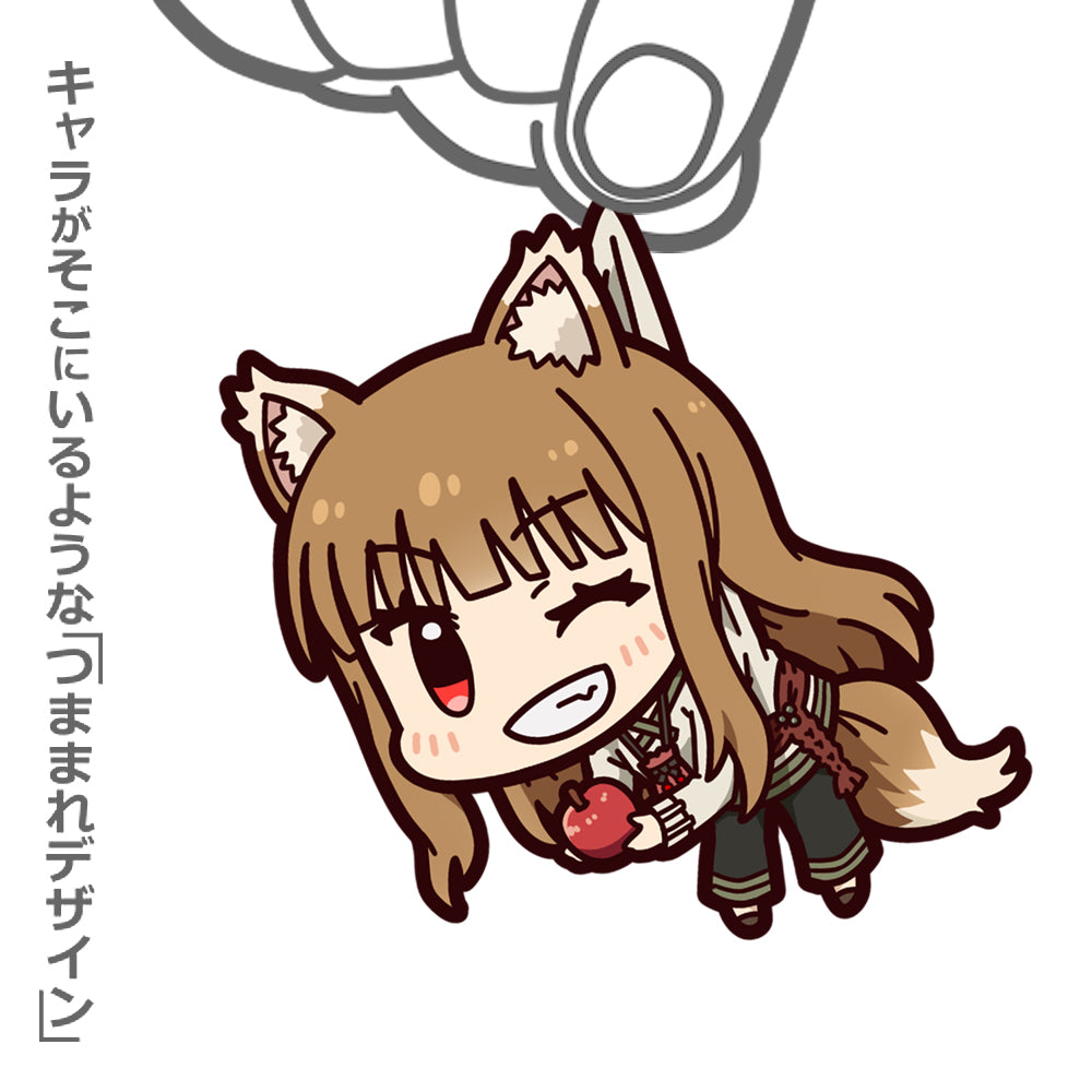 Spice and Wolf - Holo - Tsumamare Pinched Acrylic Strap Keychain