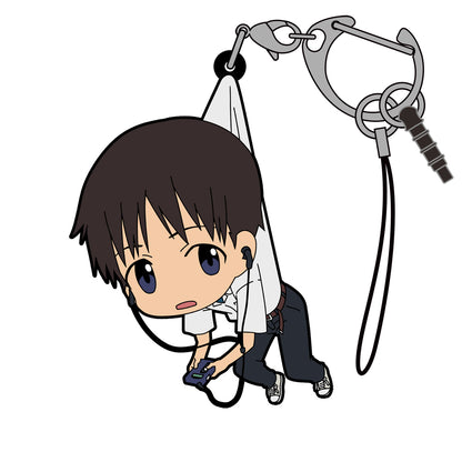 Evangelion - Shinji Ikari Uniform Ver. - Tsumamare Pinched Rubber Strap Keychain