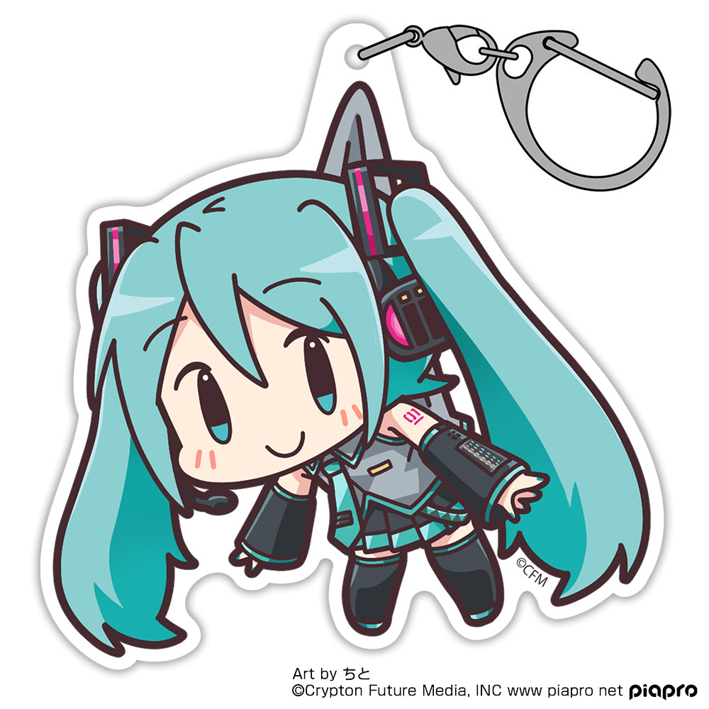 Vocaloid - Hatsune Miku - Tsumamare Pinched Acrylic Strap Keychain