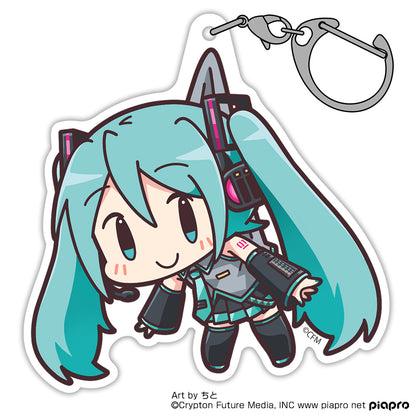 Vocaloid - Hatsune Miku - Tsumamare Pinched Acrylic Strap Keychain