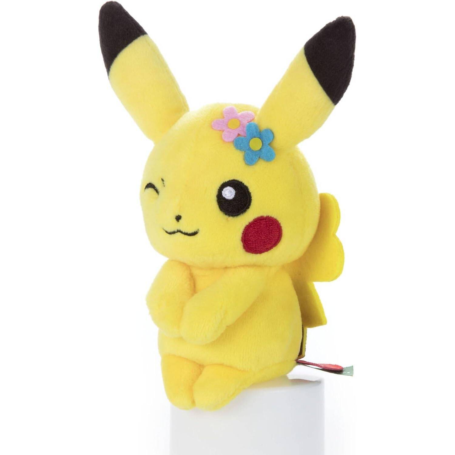 Pokemon Chokkori-san Plush - Pikachu (Female Form) - Takara Tomy Arts