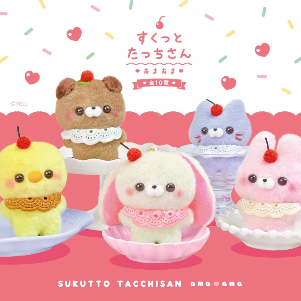 Sukkutto Tacchi-san Ama Ama Sweet Cherry Parfait Plush Series