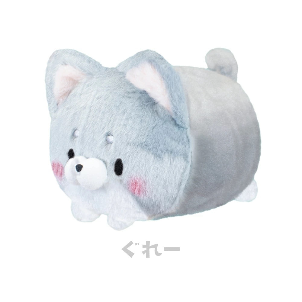 Korokoro Shiba-wan Pastel Kawaii Shiba Inu Mochi Plush Grey