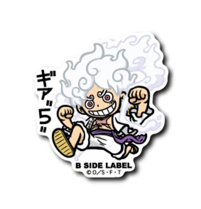 Official One Piece B-Side Label Japan Sticker - Luffy Gear 5