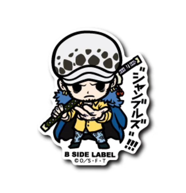 Official One Piece B-Side Label Japan Sticker - Trafalgar D. Water Law