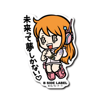 Official One Piece B-Side Label Japan Sticker - Nami Egghead Island Arc