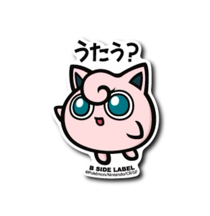 Official Pokemon B-Side Label Japan Sticker - Jigglypuff
