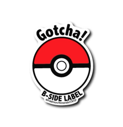 Official Pokemon B-Side Label Japan Sticker - Pokeball