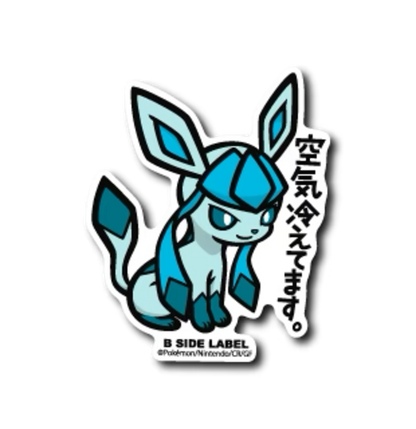 Official Pokemon B-Side Label Japan Sticker - Glaceon