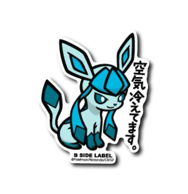 Official Pokemon B-Side Label Japan Sticker - Glaceon