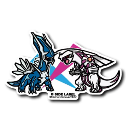 Official Pokemon B-Side Label Japan Sticker - Dialga & Palkia