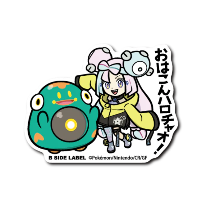 Official Pokemon B-Side Label Japan Sticker - Iono & Bellibolt