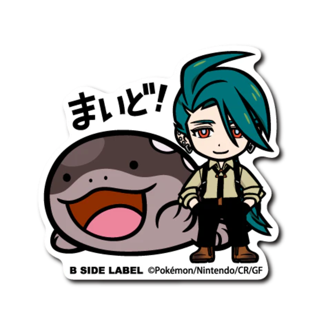 Official Pokemon B-Side Label Japan Sticker - Rika & Clodsire