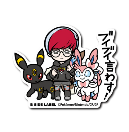 Official Pokemon B-Side Label Japan Sticker - Penny & Umbreon & Sylveon