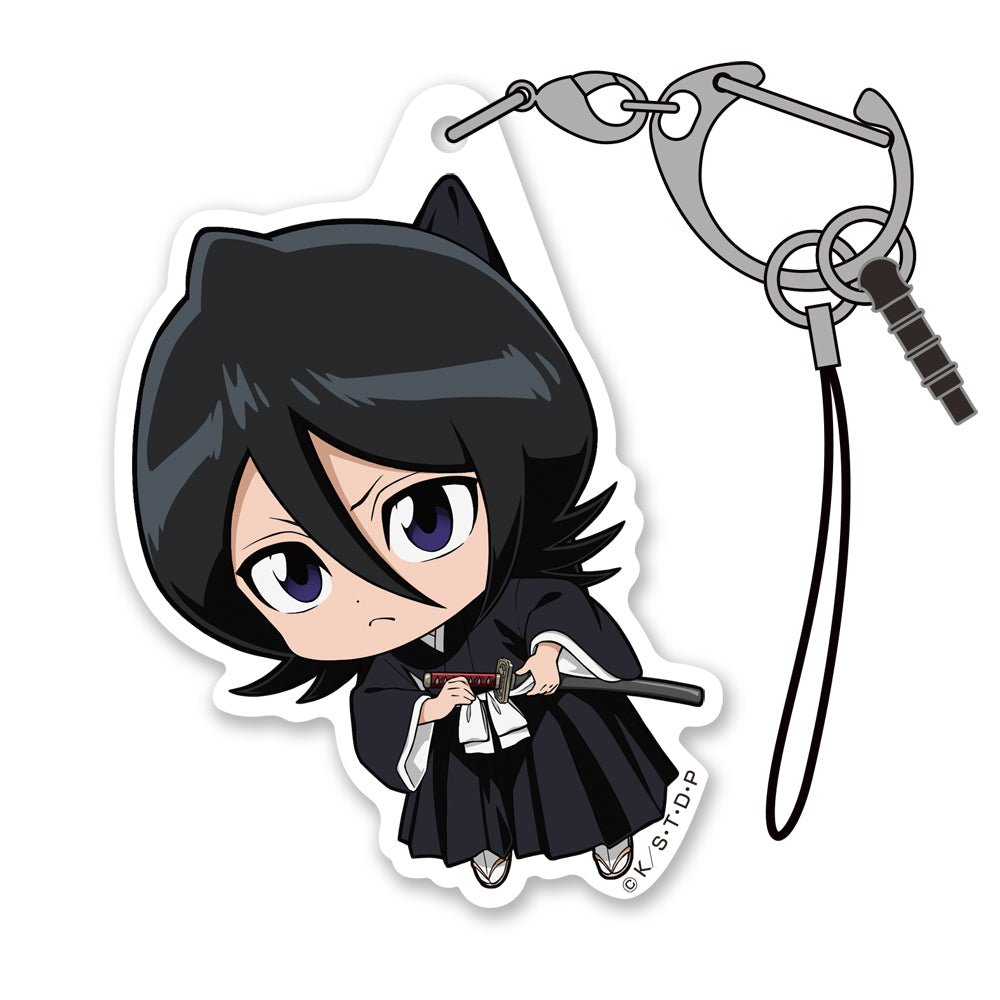 BLEACH - Kuchiki Rukia - Tsumamare Pinched Acrylic Strap Keychain - KEY-COS-0013