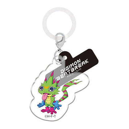 Digimon Beatbreak Flat Mejirushi Marker Accessory Acrylic Keychain Charm Gashapon Complete Set Gacha - GPN-BAN-0054SET