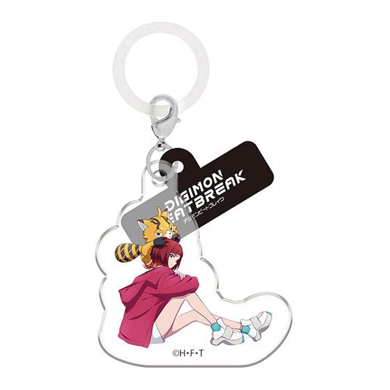 Digimon Beatbreak Flat Mejirushi Marker Accessory Acrylic Keychain Charm Gashapon Complete Set Gacha - GPN-BAN-0054SET