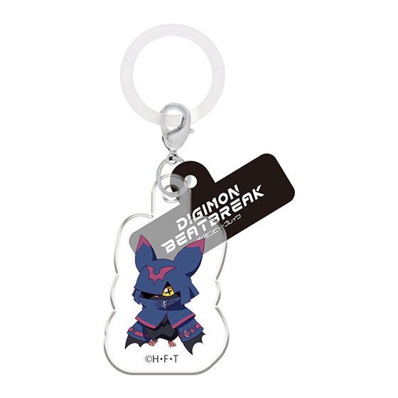 Digimon Beatbreak Flat Mejirushi Marker Accessory Acrylic Keychain Charm Gashapon Complete Set Gacha - GPN-BAN-0054SET