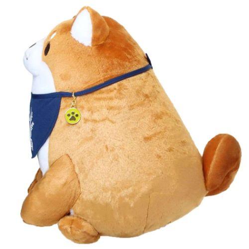 Faithful Dog Mochishiba Large Plush Toy w/ Charm - Okaka - SK Japan - PLU-SKJ-0001