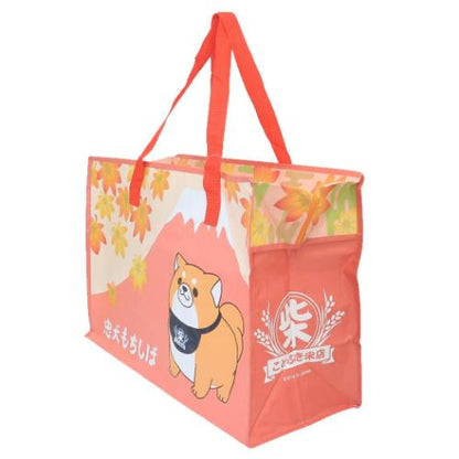 Faithful Dog Mochishiba Large Souvenir Eco Tote Bag - Mount Fuki Red Ver - SK Japan - BAG-SKJ-0004
