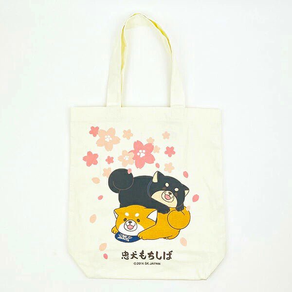 Faithful Dog Mochishiba Large Tote Bag - Sakura Ver - SK Japan - BAG-SKJ-0002